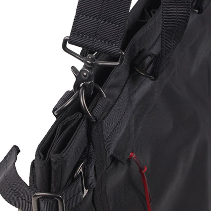 【最後の１本】豊岡製／日本製／国産／ナイロン製／2way／手提げバッグ／ビジネスバッグ／52cm／ショルダーベルト付／ブラック／503102／CROSSROAD【前期型】