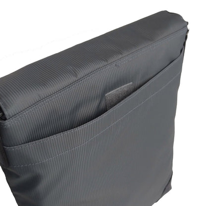 【EC限定】海外製／撥水／テフロン加工／タテ型／ナイロン製／カブセショルダーS／グレー色／126023【在庫限り】