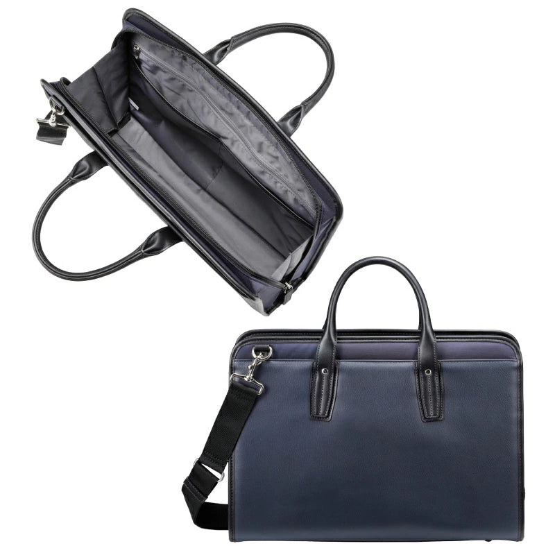 海外製/合成皮革×ポリエステル/A4対応/40cm/2way/自立型/三方 海外製/合成皮革×ポリエステル/A4対応/40cm/2way/自立型/三方