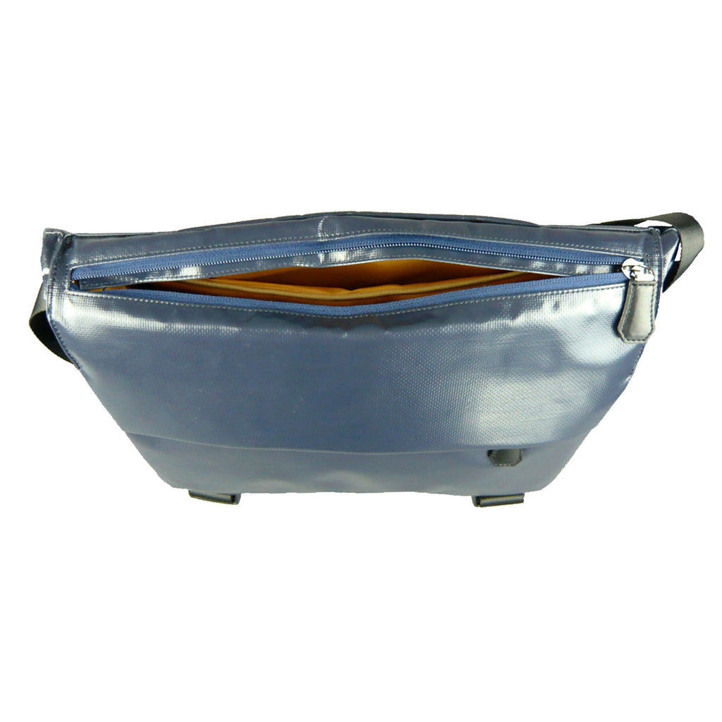 【訳アリ品】海外製／雨に強い／レジャー／釣り／カメラ／ターポリン／A4対応／ショルダーバッグＬ／126013／ネイビー