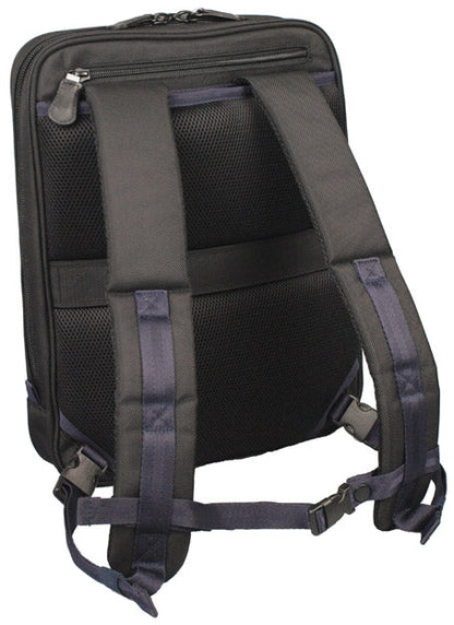 【訳アリ品】海外製／PC対応／自転車対応／A4対応／薄型／スリム型／２WAY／リュック／手提げ／ハンドル付／ブラック／黒色／126029