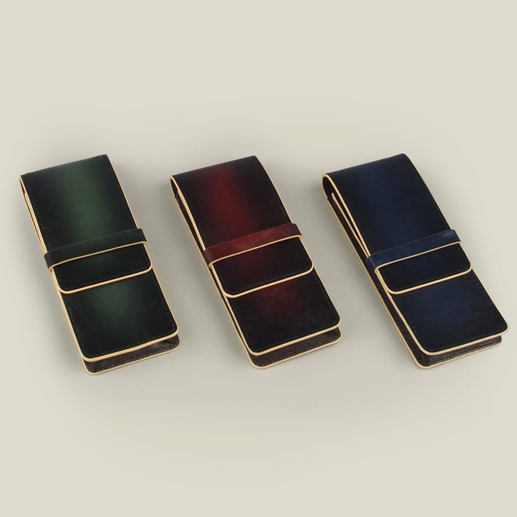 【数量限定40％OFF】海外製／牛革／レザー／ペン／ペンケース／カブセ型／2025年ラッキーカラー／全３色／154014／RYU'S ONE／GG