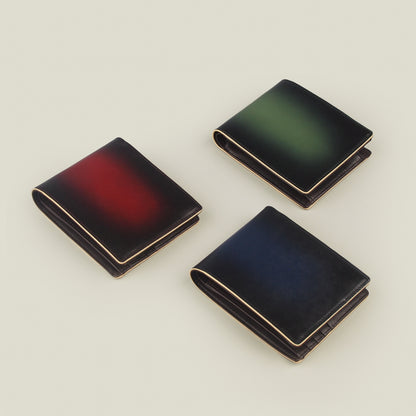 海外製／牛革／レザー／二つ折り財布／コイン入付／BOXコイン／2026ラッキーカラー／全3色／154015／RYU'S ONE
