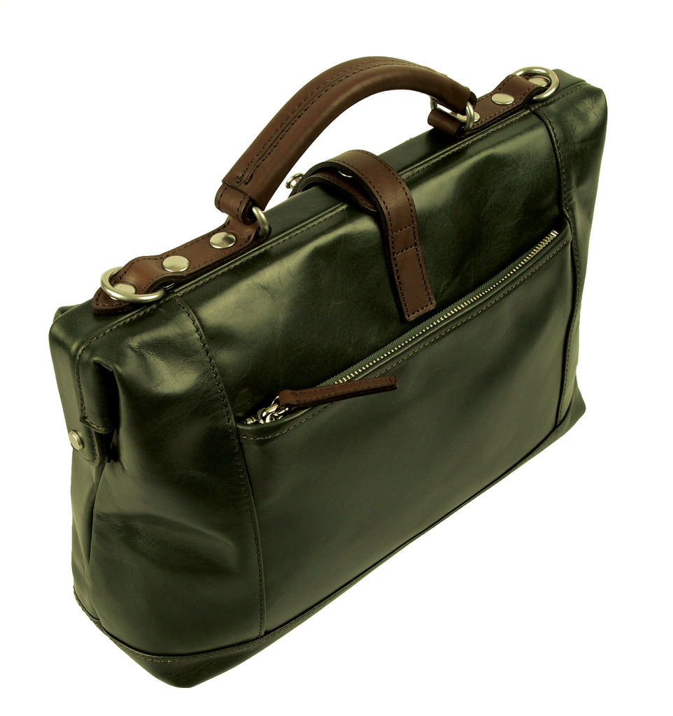 【訳アリ品】豊岡製／日本製／国産／牛革／レザー／ダレスバッグＳ／ショルダーバッグ／505046／グリーン／緑色⓶／カーキ色【期間限定】