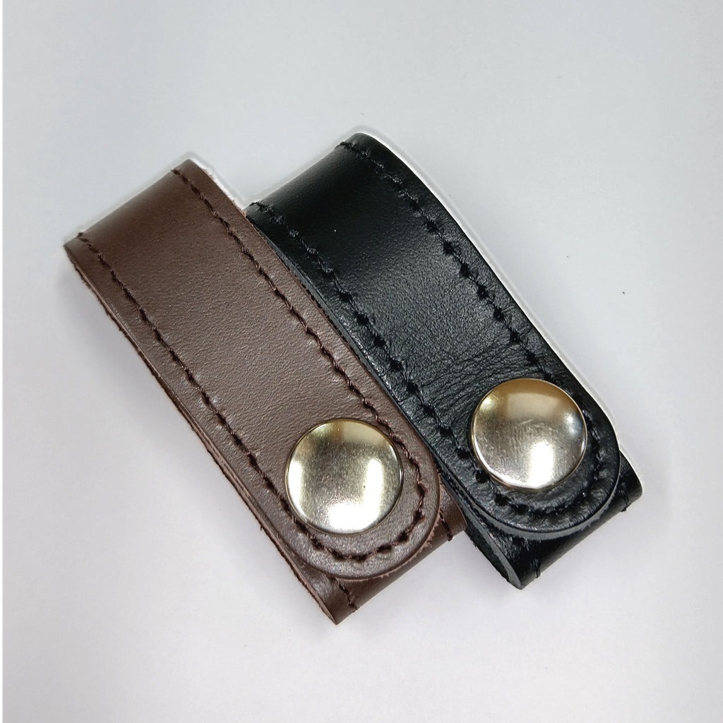 豊岡製／日本製／国産／牛革製／革／レザー／便利グッズ／ハンドルストラップ／2本のハンドルをひとつに／束ねる／ブラック／ブラウン／303350／全２色