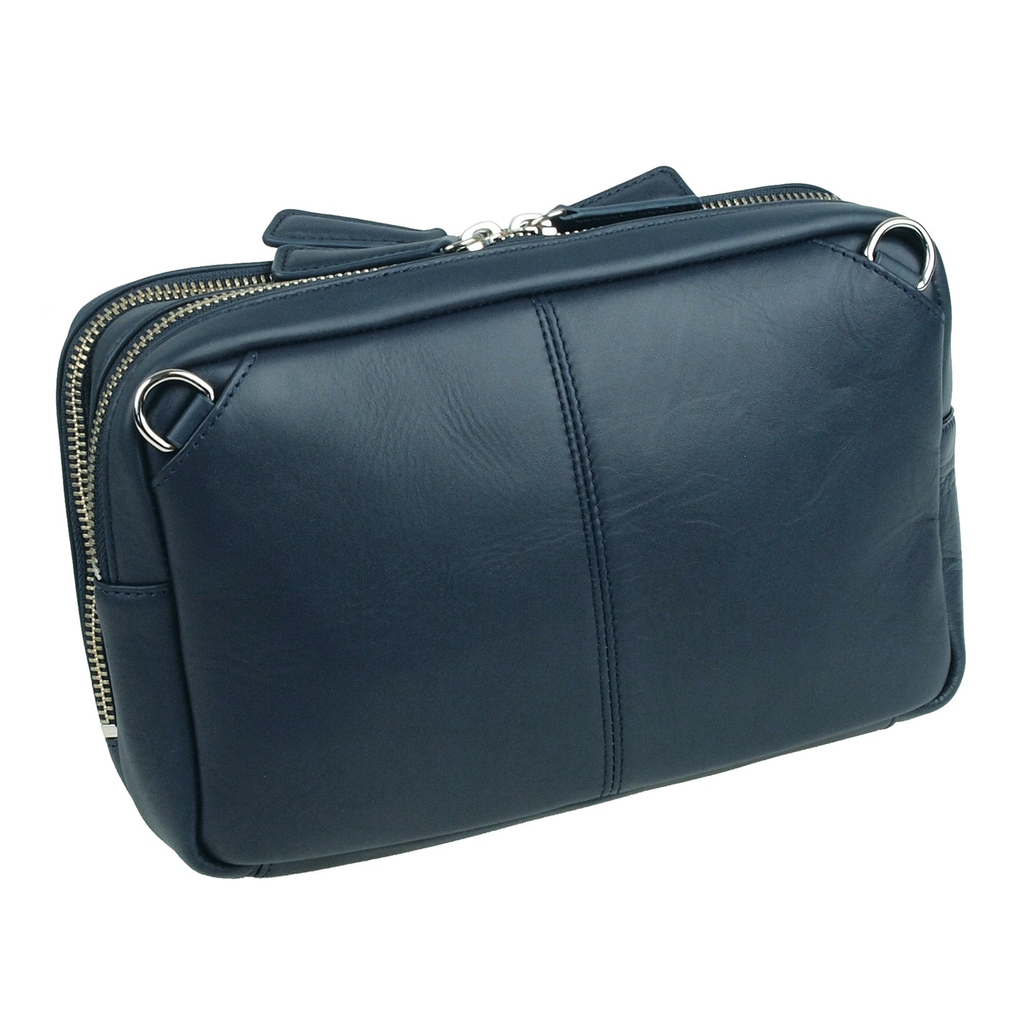 【50％OFF】海外製／牛革製／レザー／ショルダー／ポーチ／ネイビー色／126051／VELBA【在庫限り】