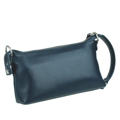 【50％OFF】海外製／牛革製／レザー／ショルダー／ポーチ／クラッチ／ネイビー／紺色／男女兼用／126050／VELBA【在庫限り】