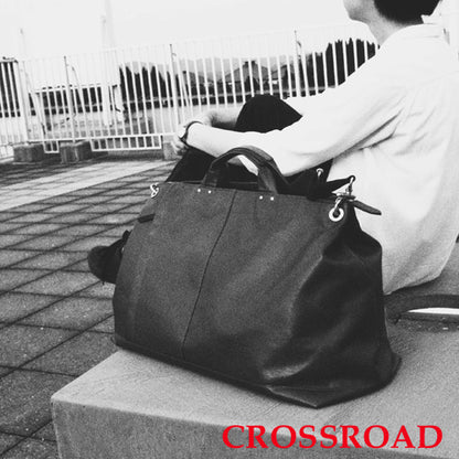 日本製／豊岡製／国産／牛革／旅行／出張／トラベル／レザー／レザーボストン／ボストンバッグ／全４色／505057／CROSSROAD【在庫限り】
