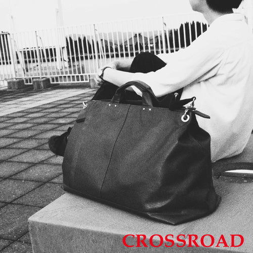 日本製／豊岡製／国産／牛革／旅行／出張／トラベル／レザー／レザーボストン／ボストンバッグ／全４色／505057／CROSSROAD【在庫限り】